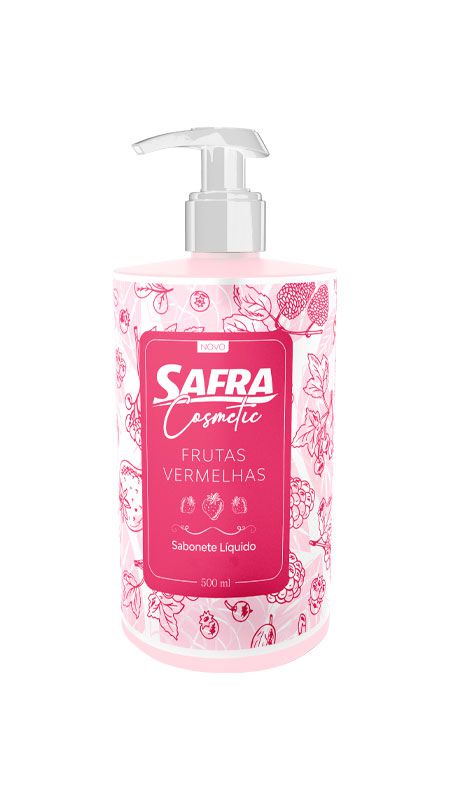 SABONETE LIQUIDO SAFRA FRUTAS VERMELHAS 500ML