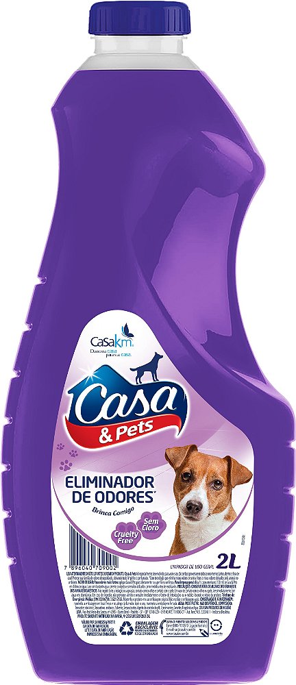 CASA & PETS CAES ELIMINA ODORES BRINCA COMIGO 2L