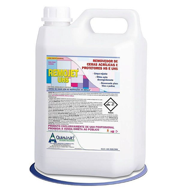 Remojet UHS removedor de cerais acrililica Quimiart 5L