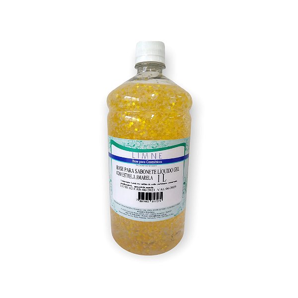 BASE SABONETE LIQUIDO GEL C/ ESTRELA AMARELO 1L LIMNE