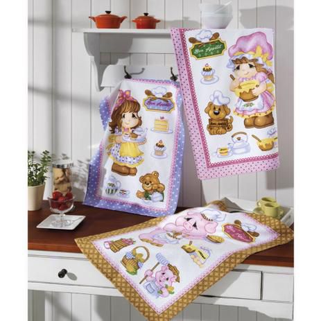 Pano de prato felpudo estampado DOHLER 45cm x 65cm - HAPPY KITCHEN