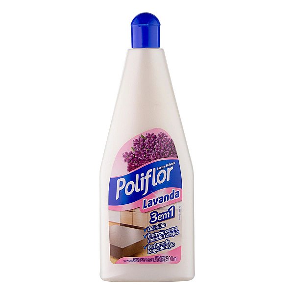 Lustra moveis poliflor 500ml Lavanda
