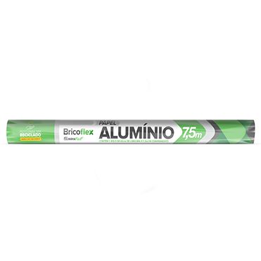 FOLHA PAPEL ALUMINIO BRICOFLEX 45cmX7,5m