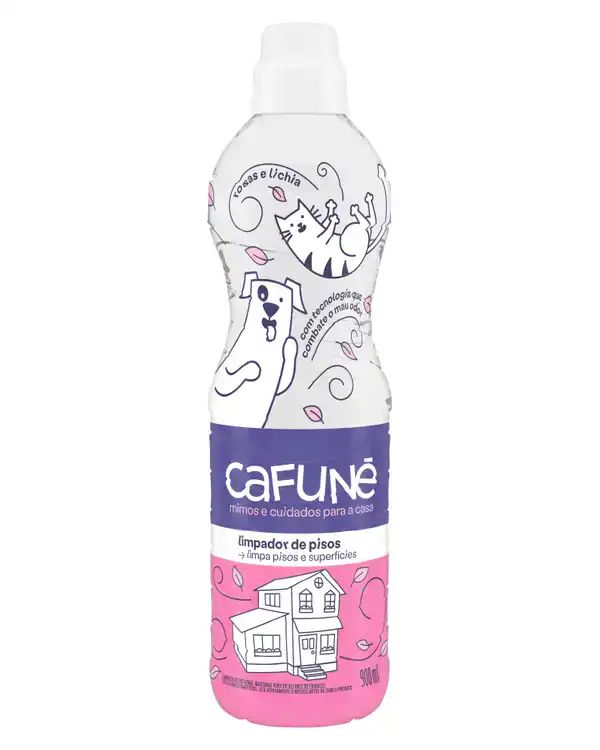 CAFUNE LIMPADOR PISOS ROSAS E LICHIA 900ML