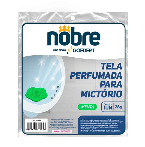 Tela perfumada p/ mictorio menta (verde) - Nobre