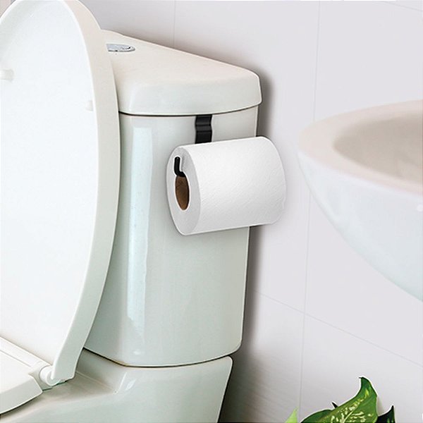 BLACK SUPORTE PARA PAPEL HIGIENICO PARA CAIXA ACOPLADA ARTHI