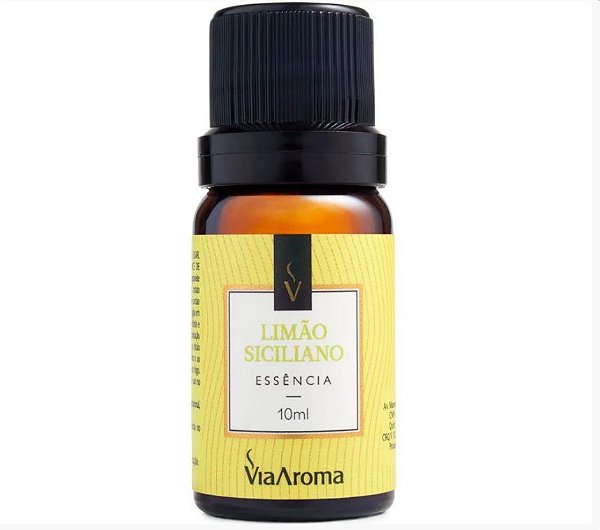 ESSENCIA VIA AROMA 10ML CLASSICA LIMAO SICILIANO