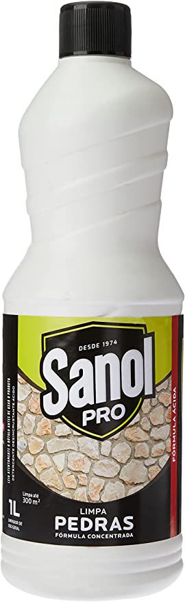 Limpa Pedras Concentrado 1 Litro Sanol Pro