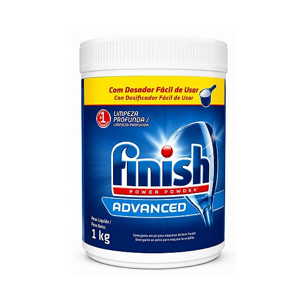 Detergente em Pó para Lava-Louças Finish Power Powder 1kg