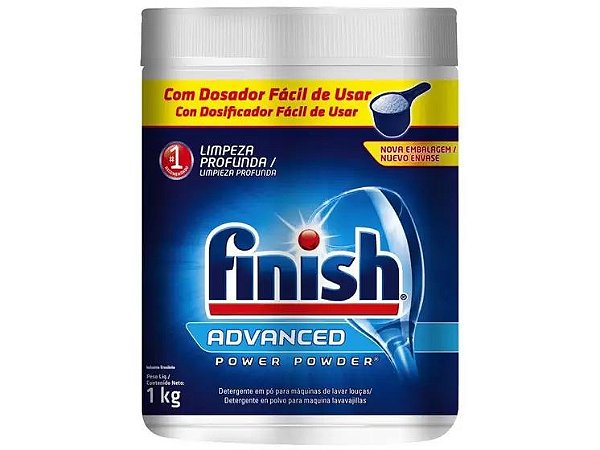 Detergente em Pó para Lava-Louças Finish - Power Powder 1kg