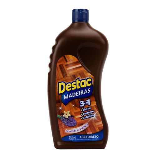 LIMPADOR COM BRILHO DESTAC 750ML USO DIRETO MADEIRA