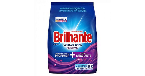 SABAO PO BRILHANTE 1,6KG SACHE CUIDADO TOTAL