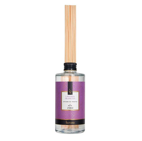 Refil para Difusor de Varetas Lavanda Francesa Via Aroma - 250ml
