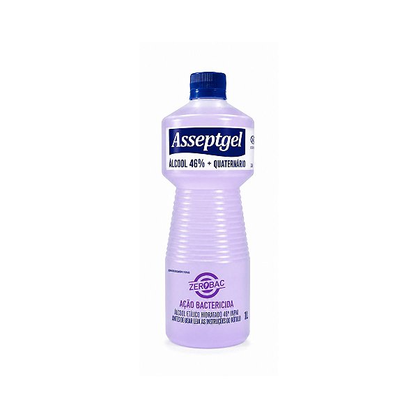 Desinfetante Zerobac Lavanda 1L Asseptgel Start