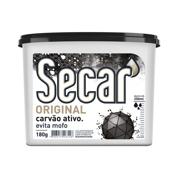 DESUMIDIFICADOR SECAR ORIGINAL NEUTRALIZE CARVAO ATIVO 180G