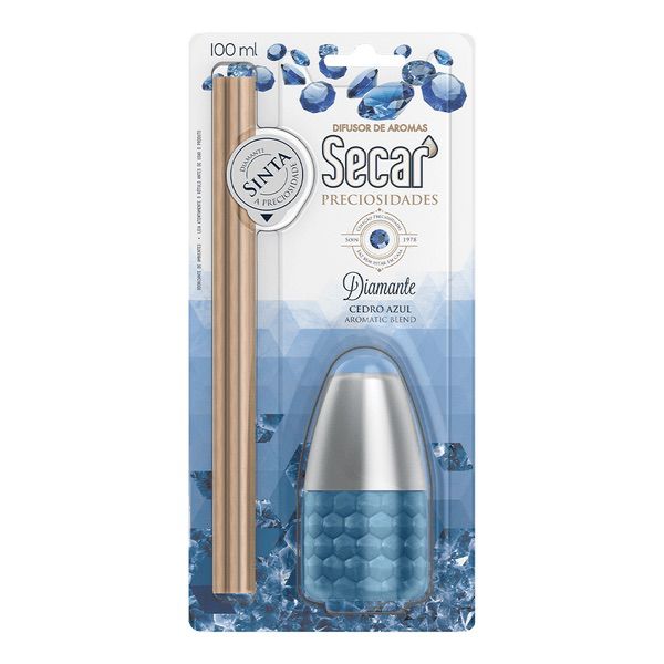 DIFUSOR DE AROMAS SECAR PRECIOSIDADES DIAMANTE AZUL 100ML