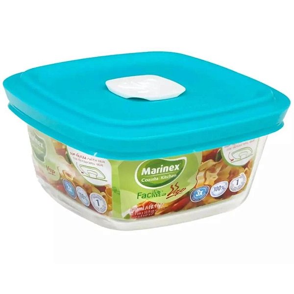 Tigela Quadrada 2L Marinex Facilita FACILITAVAP 20,2X20,2X9,8