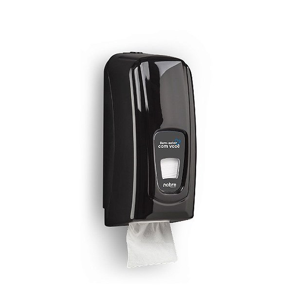 Dispenser para papel higienico cai-cai preto City - Nobre - DESCONTINUADO