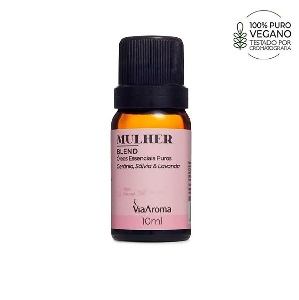 Blend de Óleos Essenciais Mulher Via Aroma - 10ml