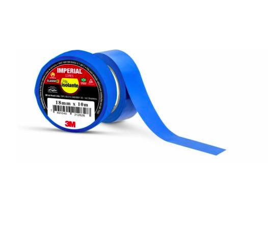 Fita Isolante 3M™ Imperial® – Azul, 18 mm x 10 m