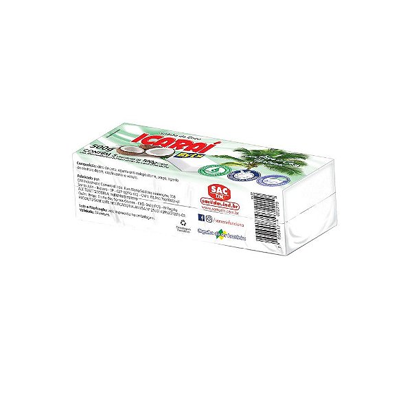ICARAÍ SABÃO DE COCO 5 X100G