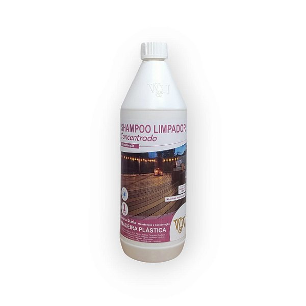W&W SHAMPOO LIMPADOR MADEIRA PLASTICA 1L