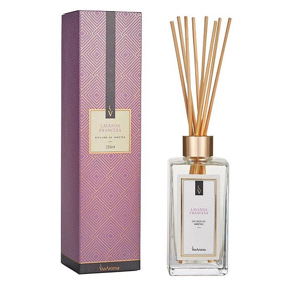 Difusor de Varetas Lavanda Francesa Via Aroma - 250ml