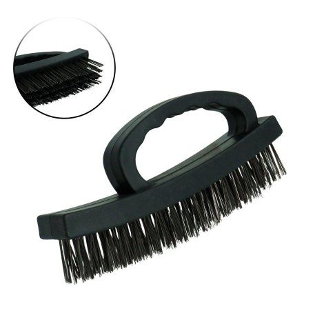 Escova de aco com cabo limpa grelha Western
