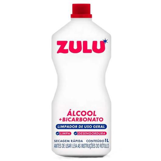 ÁLCOOL LÍQUIDO COM BICARBONATO ZULU 1L