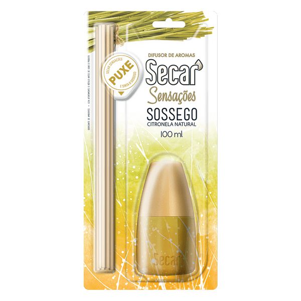 DIFUSOR DE AROMAS SECAR SOSSEGO - CITRONELA NATURAL 100ML