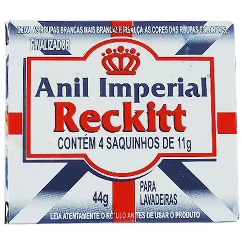 Anil Imperial Branqueador De Roupas Sachê 44g (4 saches de 11g)