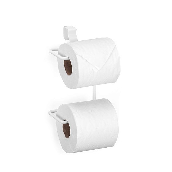 Porta Rolo Duplo Caixa Acoplada branco ARTHI