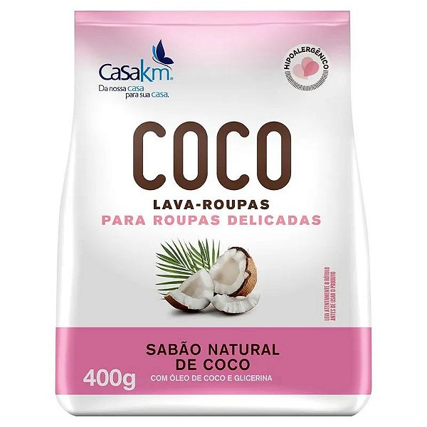 LAVA-ROUPAS COCO CASA KM ROUPAS DELICADAS 400G