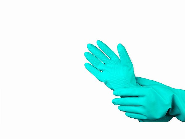 LUVA NITRILICA MULTIUSO VERDE M - 1 PAR VABENE