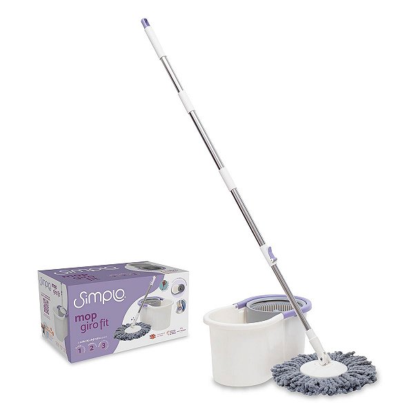 MOP GIRO FIT COM BALDE 8L E ESFREGAO - SIMPLO