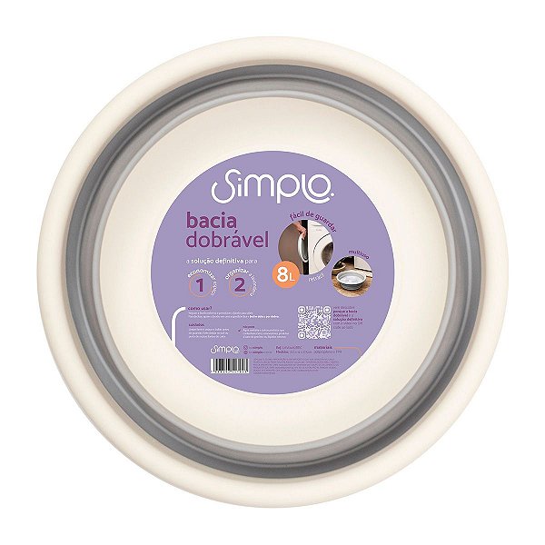 BACIA DOBRAVEL 8 LITROS - SIMPLO BRANCO