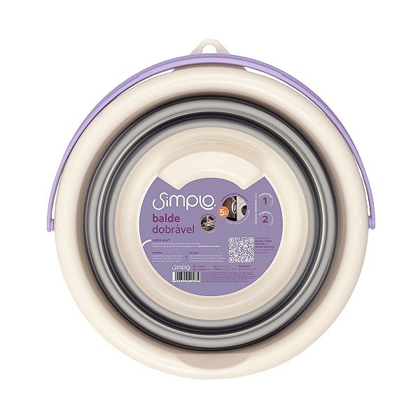 BALDE DOBRAVEL 5 LITROS - SIMPLO BRANCO