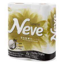 PAPEL HIGIENICO NEVE C/4 ROLOS FOLHA TRIPLA 20MT SUPREME
