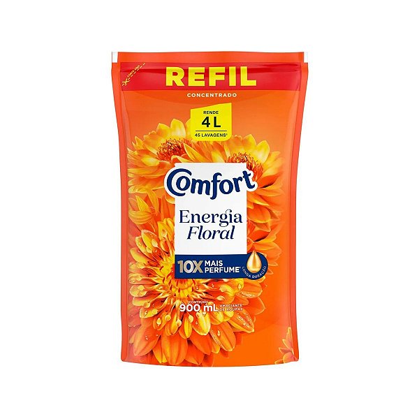 Amaciante de Roupas Concentrado Energia Floral 900ml Comfort