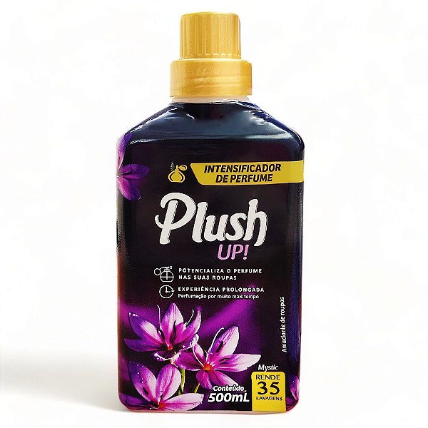 AMACIANTE DE ROUPAS COM INTENSIFICADOR DE PERFUME PLUSH UP MYSTIC 500ML