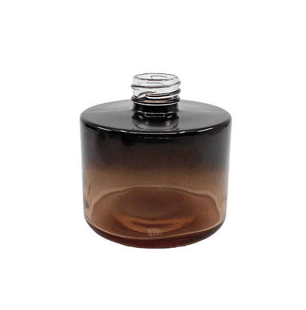 FRASCO VIDRO PICOLO 240 ML PRETO/ROSE DEGRADE (SEM VÁVLULA)