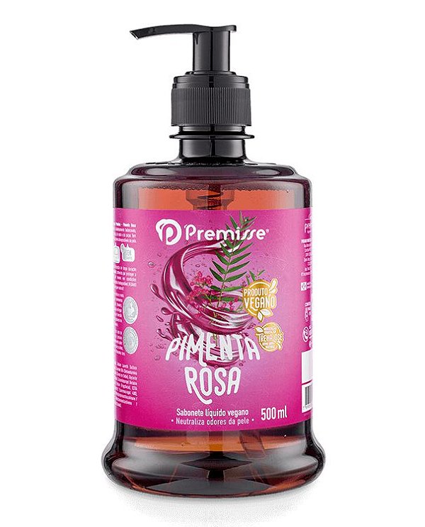 Sabonete Vegano Pimenta Rosa 500ml PREMISSE
