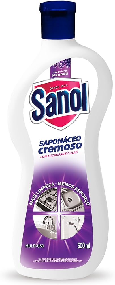 LIMPADOR MULTIUSO SAPONACEO SANOL CREMOSO LAVANDA 500ML