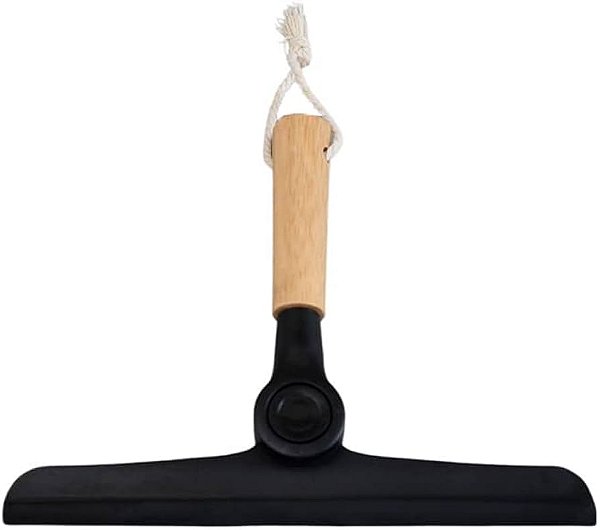 RODO DE PIA DOBRAVEL COM CABO DE BAMBU - OIKOS PRETO