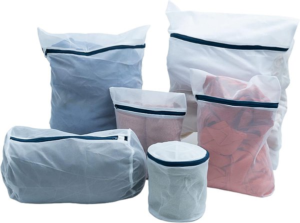 CONJUNTO DE SACOS PARA MAQUINA DE LAVAR VARIADOS 6PCS - OIKOS BRANCO