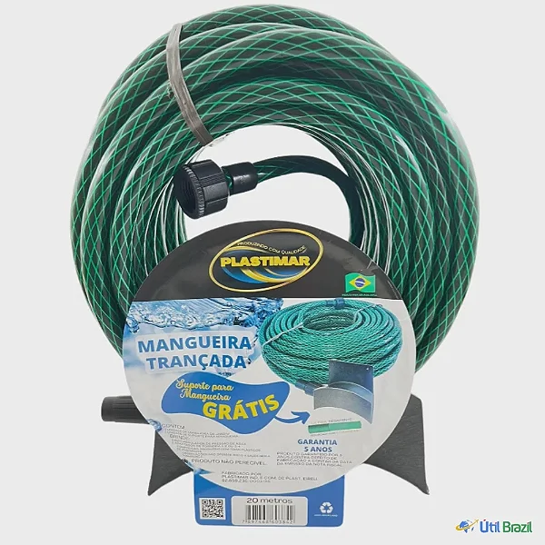 MANGUEIRA TRANCADA 20M C SUPORTE GRATIS PLASTIMAR