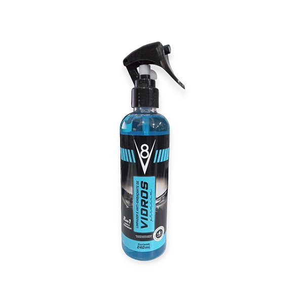 LIMPADOR E ANTI-EMBACANTE DE VIDROS V8  240ML