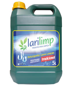 LAVA LOUCAS DETERGENTE TRADICIONAL LARILIMP 5L