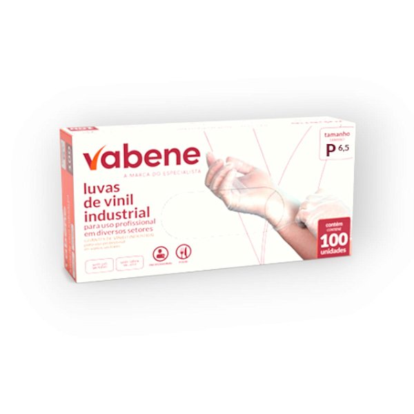 LUVA VINIL PROTECAO INDUSTRIAL S/PO P 100UN VABENE