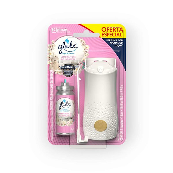 PURIFICADOR DE AR GLADE T&F APARARELHO 12ML LEMBRANÇAS INF